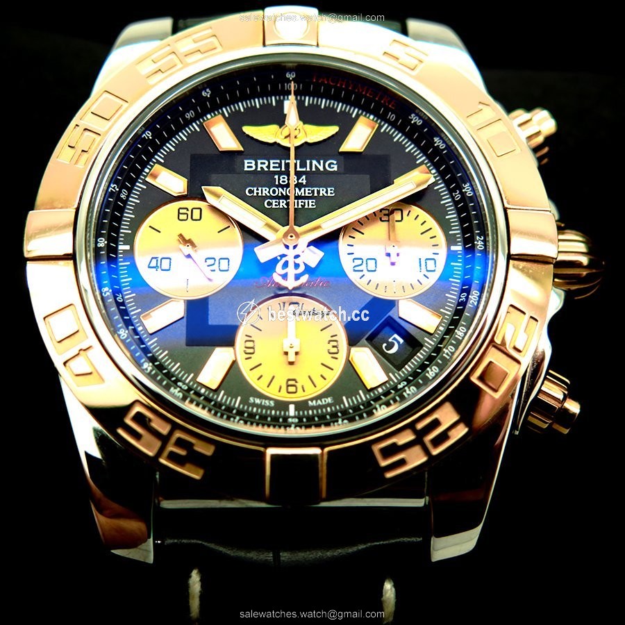 IMG_9086 Breitling Chronomat 41 Gold Steel CB014012 3