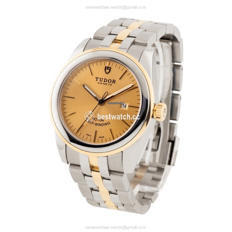 IMG_9086 Tudor Glamour Date Womens watch Automatic Gold Steel M53003-0006 3