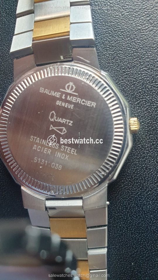 IMG_9086 Baume & Mercier Riviera Mens watch Unisex Quartz Gold Steel 5131.038 3