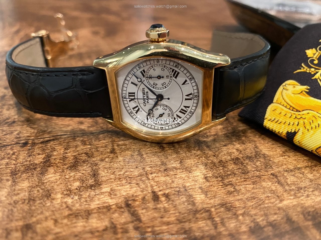 Cartier Tortue Mens watch Unisex Manual winding Yellow gold 2356 3