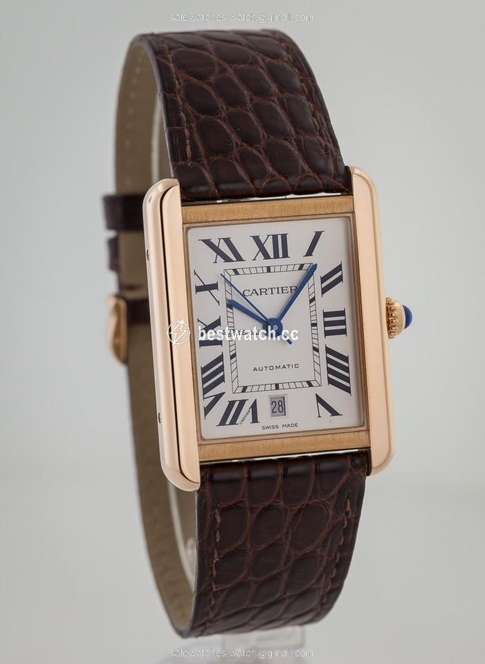 IMG_9086 Cartier Tank Solo Mens watch Unisex Automatic Rose gold W5200026 3