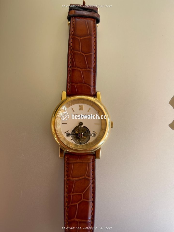 Bulgari Mens watch Unisex Manual winding Yellow gold AT 40 GL TB 3