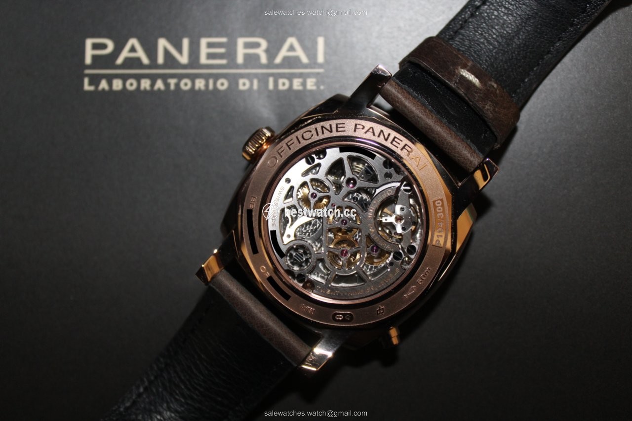 IMG_9086 Panerai Special Editions Mens watch Unisex Manual winding Rose gold PAM 00502 3