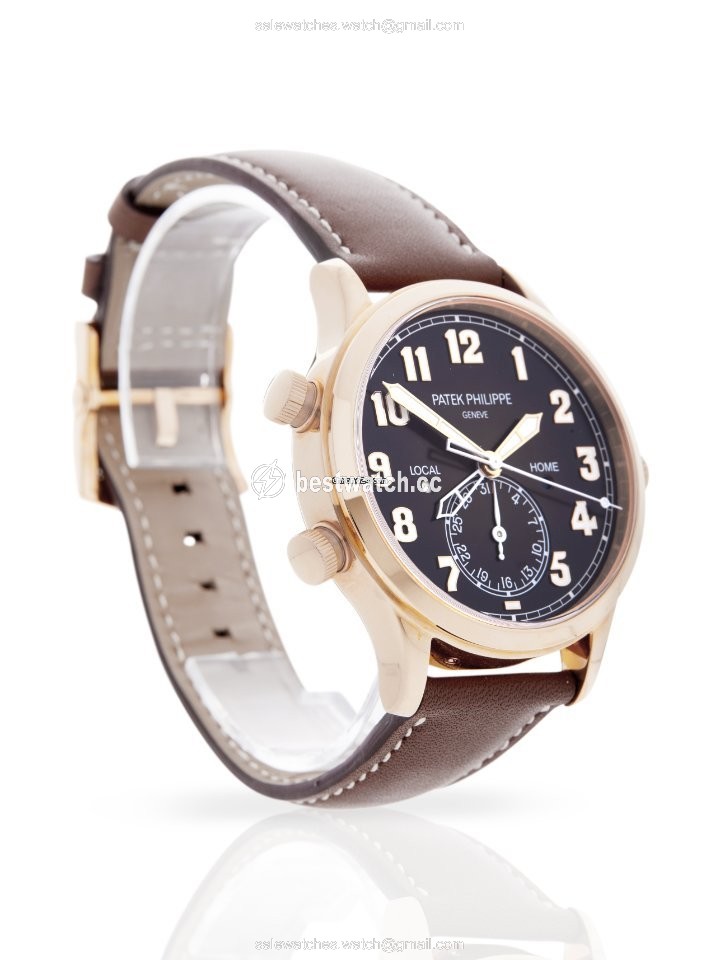 IMG_9086 Patek Philippe Travel Time Mens watch Unisex Automatic Rose gold 5524R-001 3