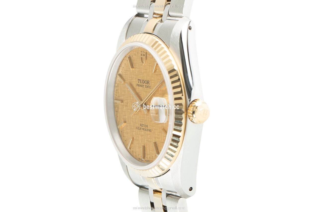 Tudor Prince Date Mens watch Unisex Automatic Gold Steel 74033 3