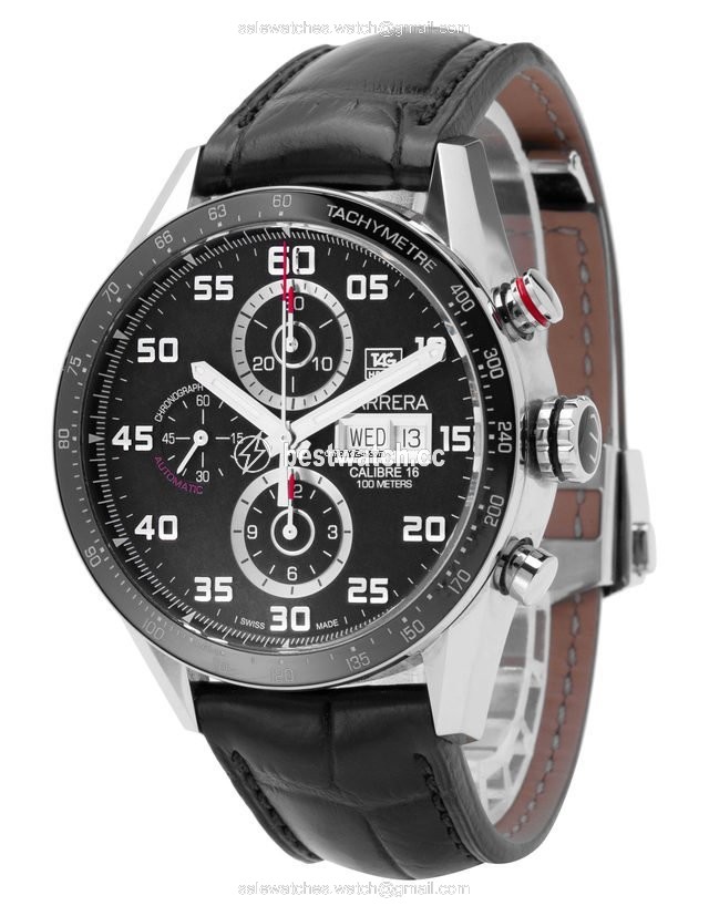 IMG_9086 TAG Heuer Carrera Calibre 16 Mens watch Unisex Automatic Steel CV2A1R.FC6235 3