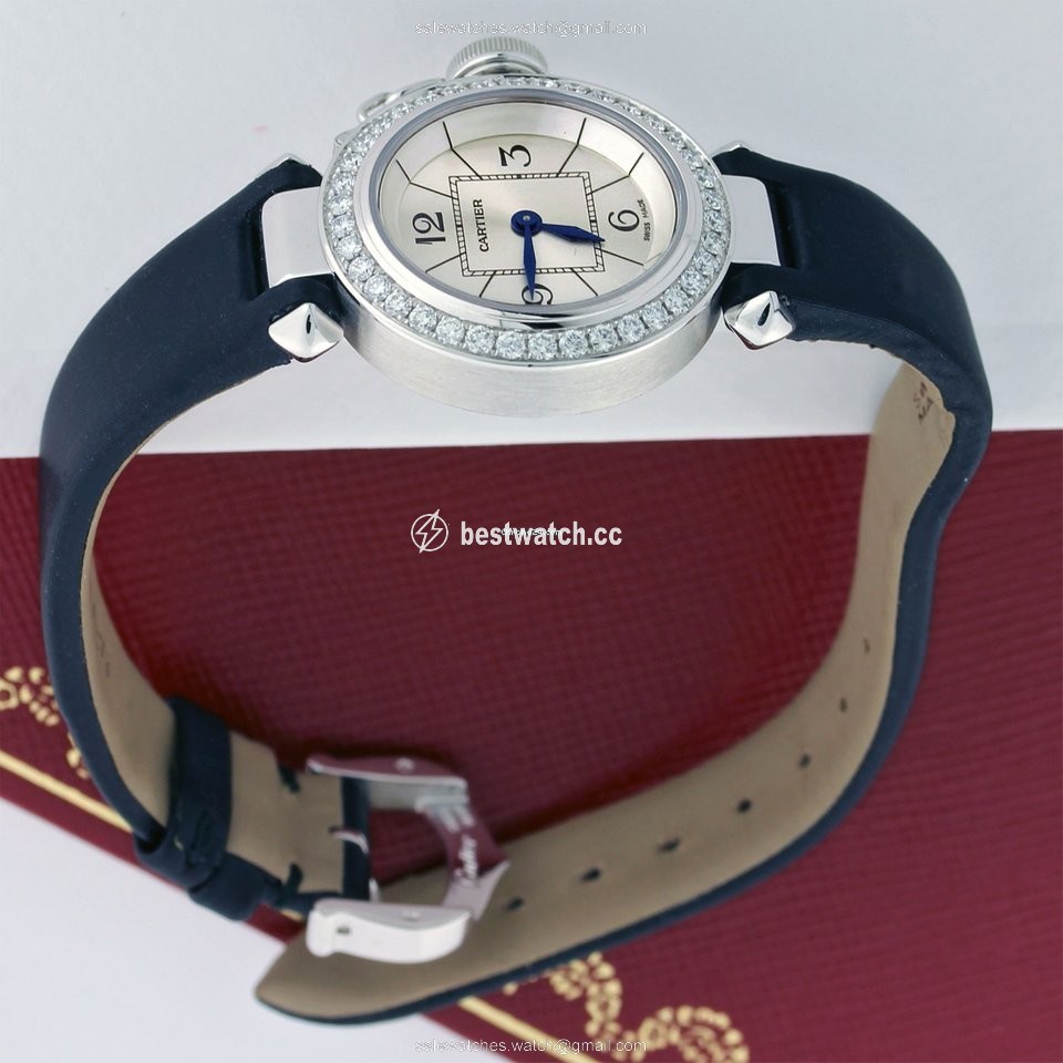 Cartier Pasha Womens watch Quartz White gold wj124027 3