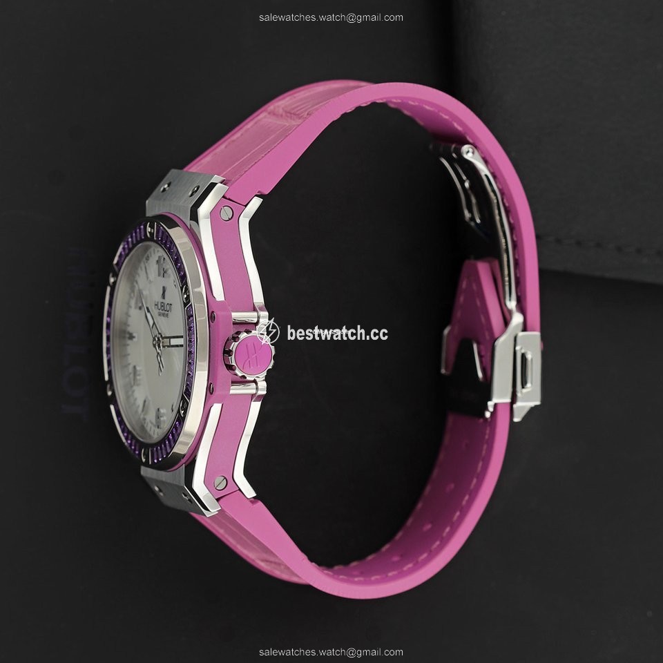 IMG_9086 Hublot Big Bang Tutti Frutti Womens watch Quartz Steel 361.sv.6010.lr.1905 Purple 3