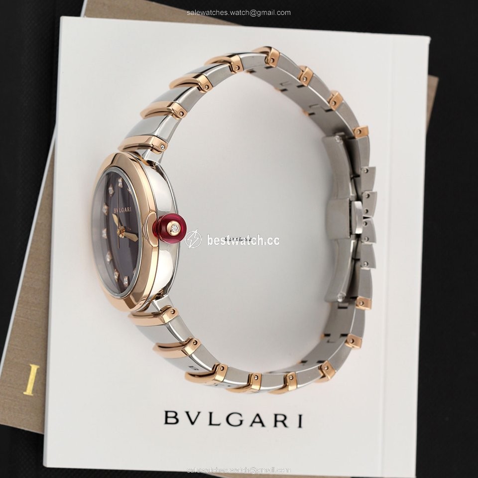 IMG_9086 Bulgari Lucea Womens watch Automatic Gold Steel 102497 3