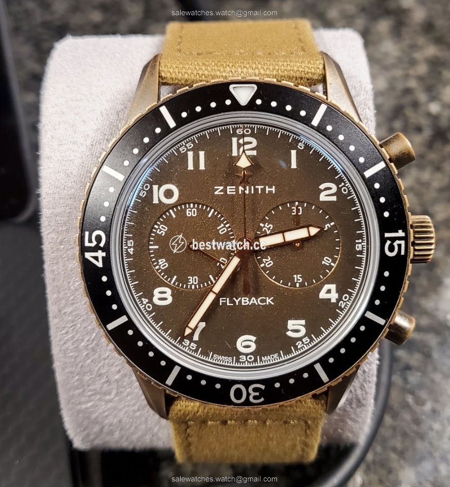 IMG_9086 Zenith Pilot Mens watch Unisex Automatic Bronze 29.2240.405 18.C801 3