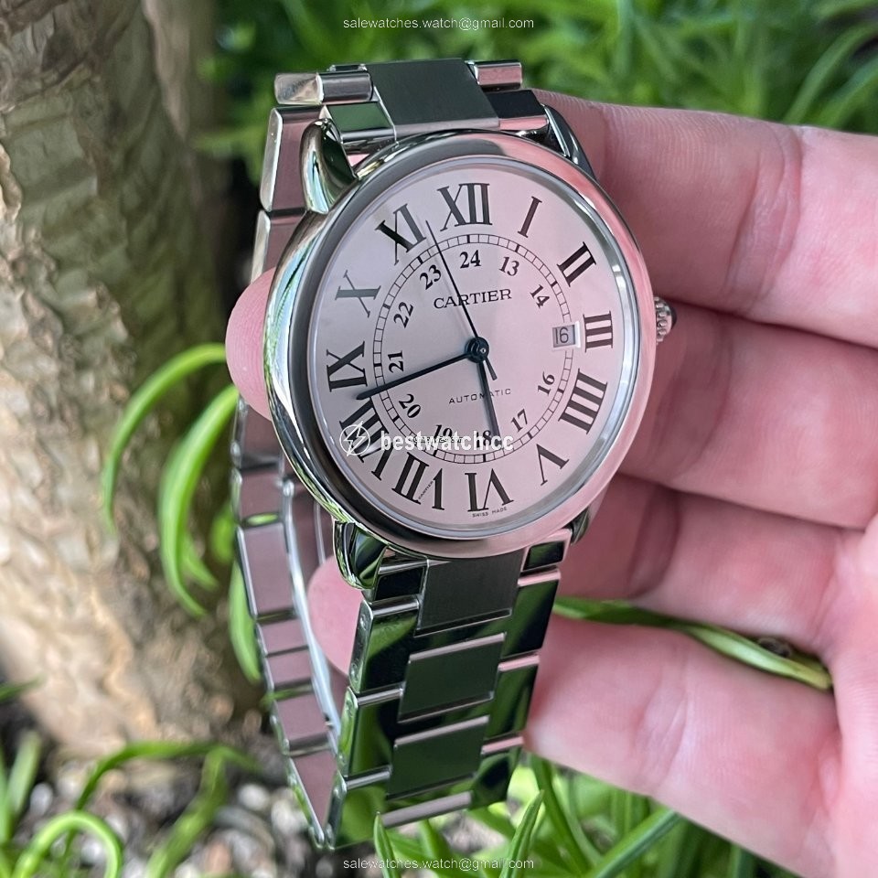 IMG_9086 Cartier Ronde Solo de Cartier Mens watch Unisex Automatic Steel W6701011 3