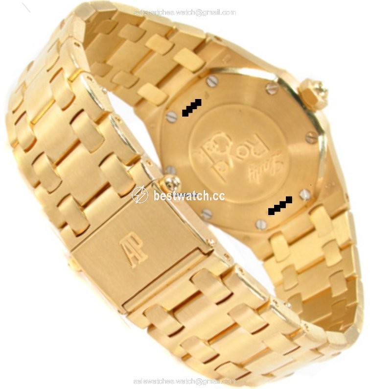 IMG_9086 Audemars Piguet Royal Oak Lady Womens watch Yellow gold 67600BA.OO.D090CR.01 3