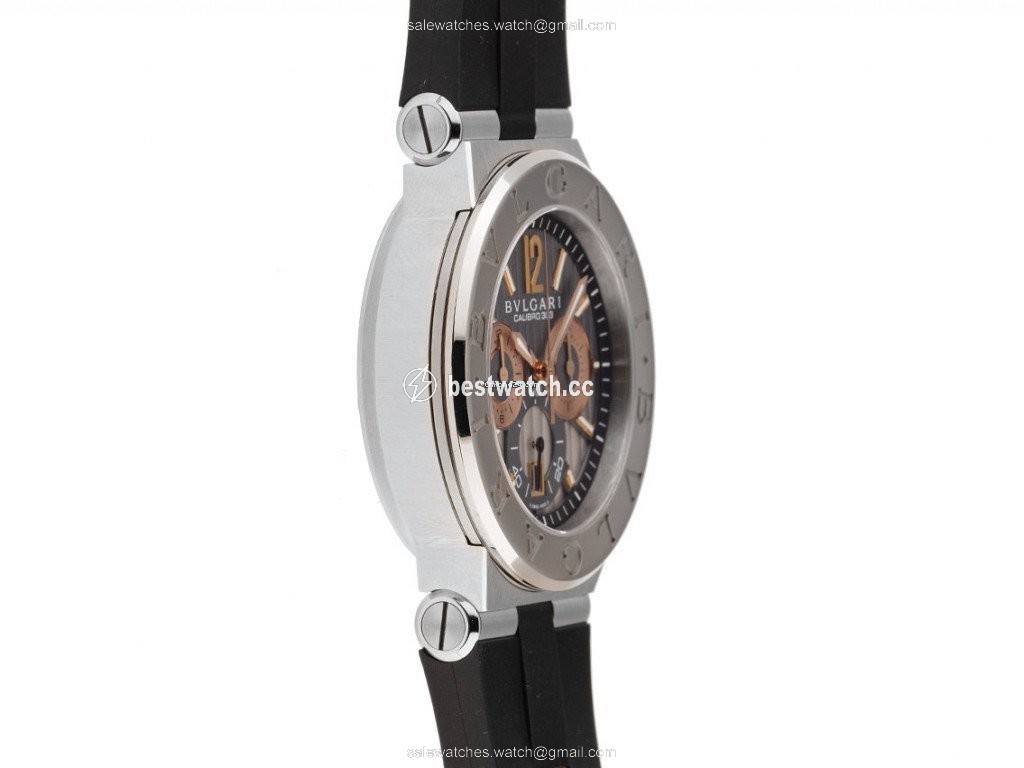 IMG_9086 Bulgari Diagono Mens watch Unisex Automatic Gold Steel DG42SWGCH 3