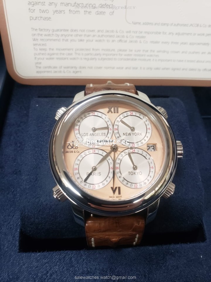 IMG_9086 Jacob & Co. Five Time Zone Mens watch Unisex Automatic Steel H24SSG 3