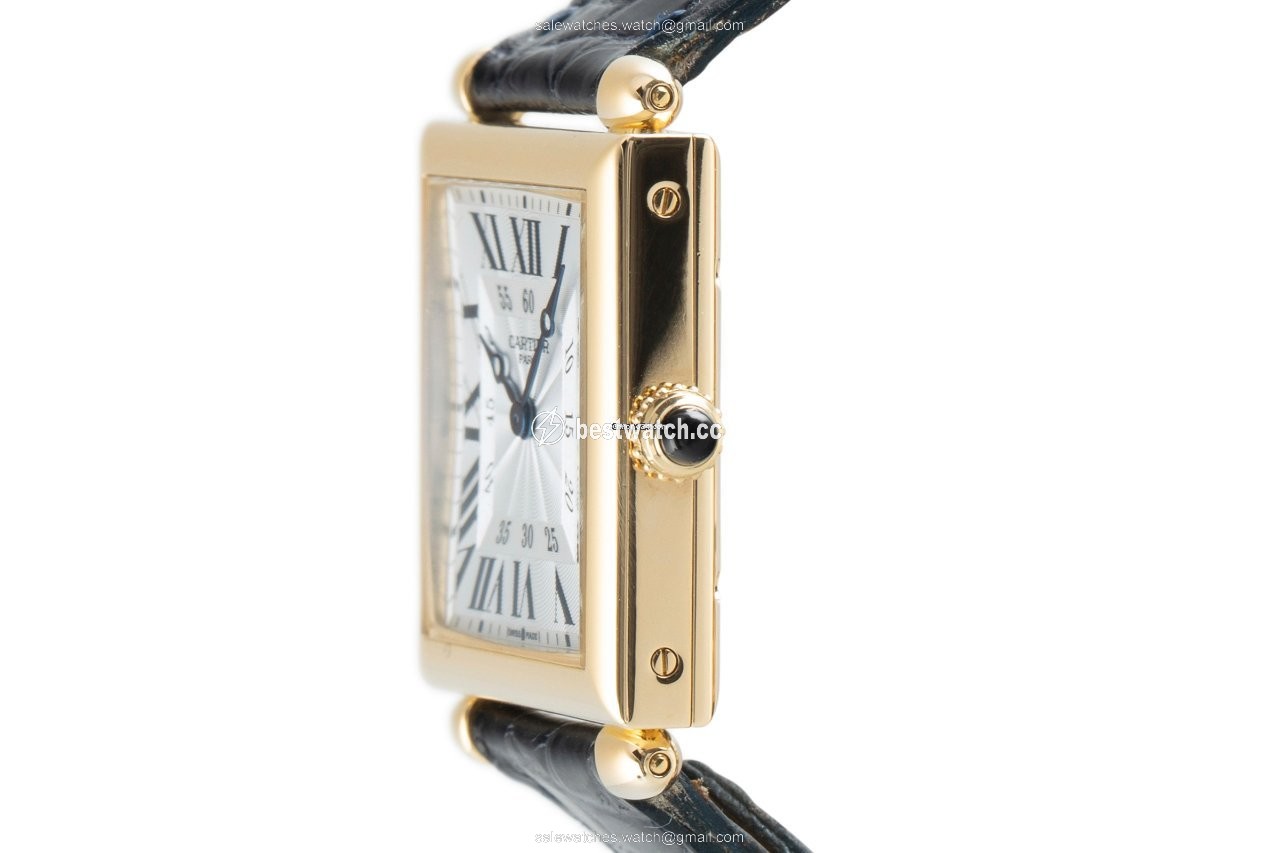 IMG_9086 Cartier Tank Mens watch Unisex Manual winding Yellow gold 2380 3