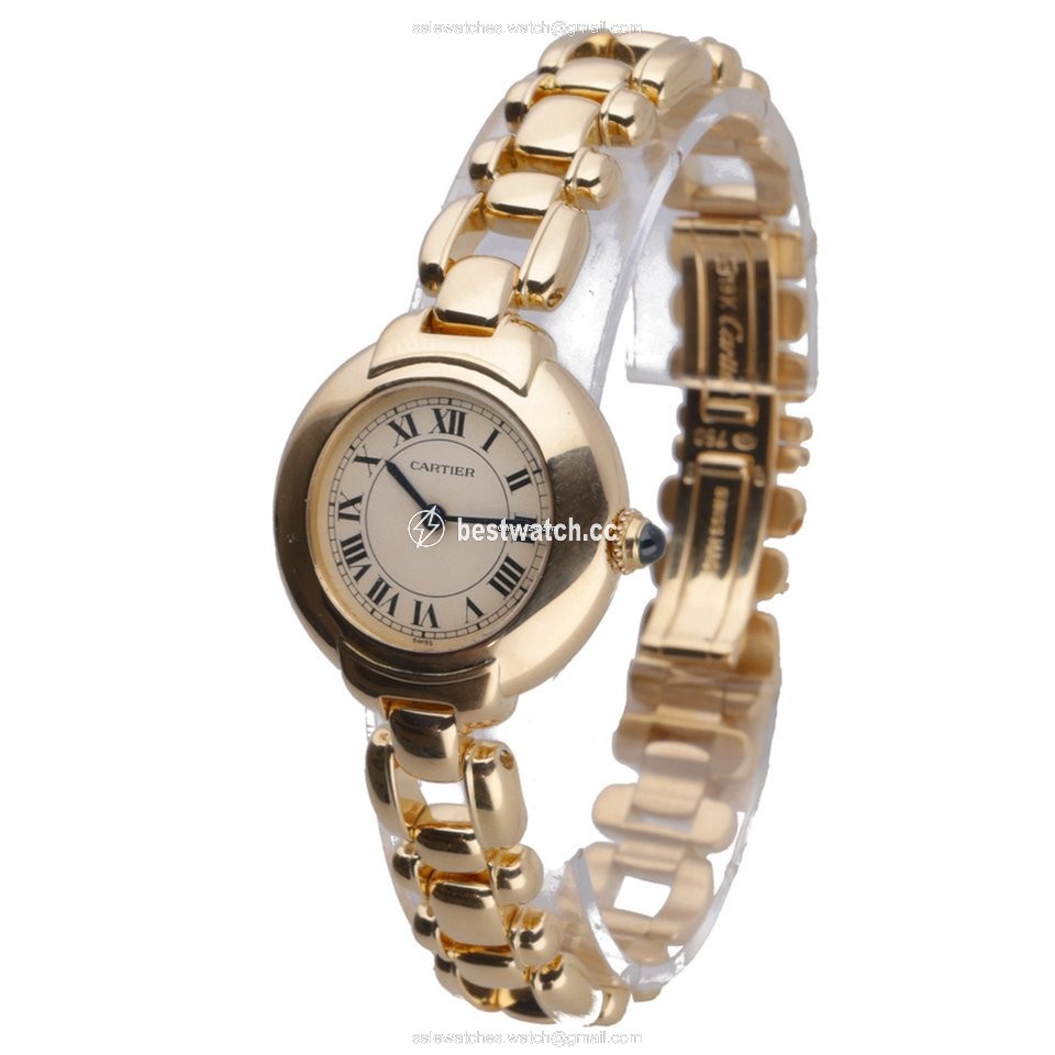 IMG_9086 Cartier Mens watch Unisex Quartz Yellow gold CARTIER 0059 3