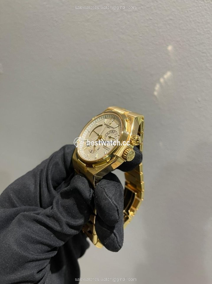 IMG_9086 Vacheron Constantin Overseas Dual Time Mens watch Unisex Automatic Yellow gold 47450 B01J-9228 3