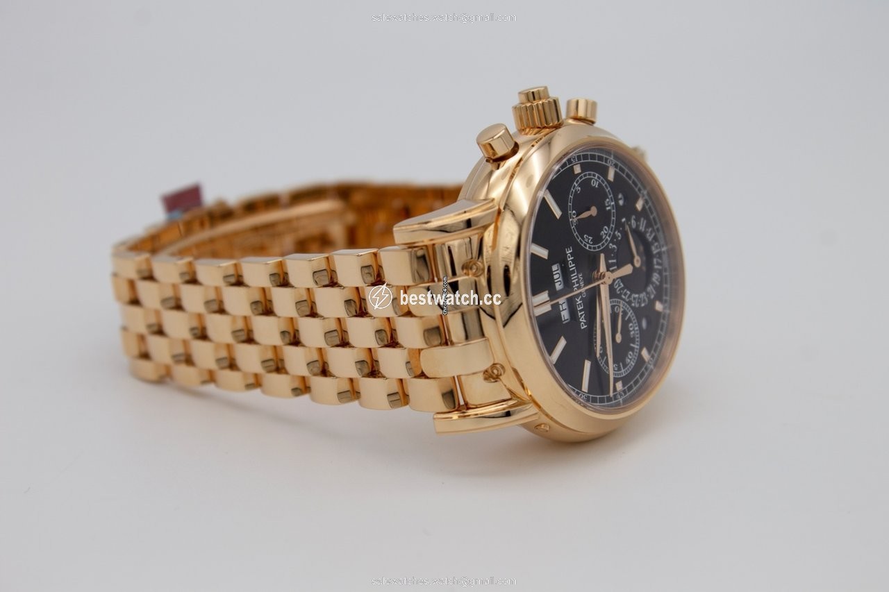 IMG_9086 Patek Philippe Perpetual Calendar Chronograph Mens watch Unisex Manual winding Rose gold 5204 1R-001 3