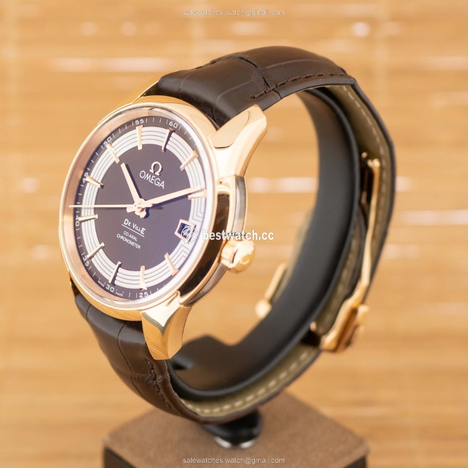 IMG_9086 Omega De Ville Hour Vision Mens watch Unisex Automatic Rose gold 431.63.41.21.13.001 3