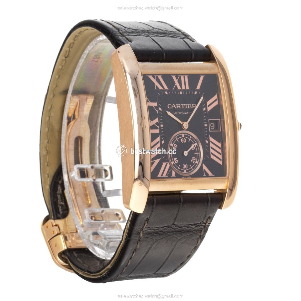 IMG_9086 Cartier Tank MC Mens watch Unisex Automatic Rose gold W5330002 3590 3