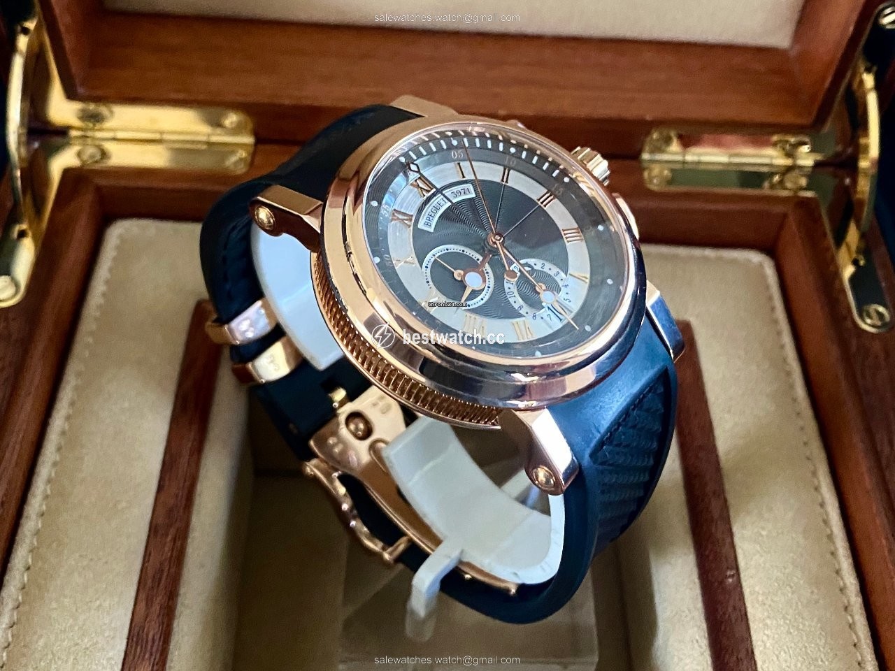 IMG_9086 Breguet Marine Mens watch Unisex Automatic Rose gold 5827BR Z2 5ZU 3