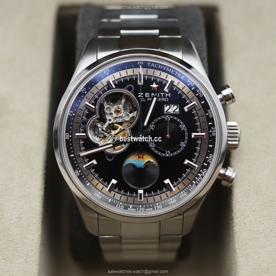 IMG_9086 Zenith El Primero Chronomaster Mens watch Unisex Automatic Steel 03.2160.4047 21.M2160 3
