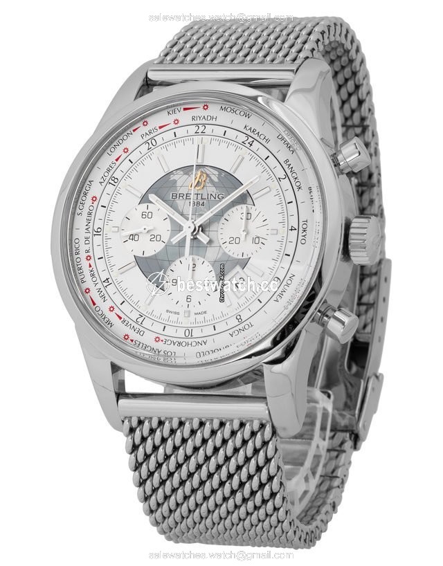 IMG_9086 Breitling Transocean Chronograph Unitime Mens watch Unisex Automatic Steel AB0510U0.A732.152A 3