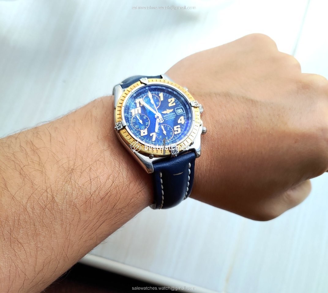 IMG_9086 Breitling Blackbird Mens watch Unisex Automatic Gold Steel D13350 3