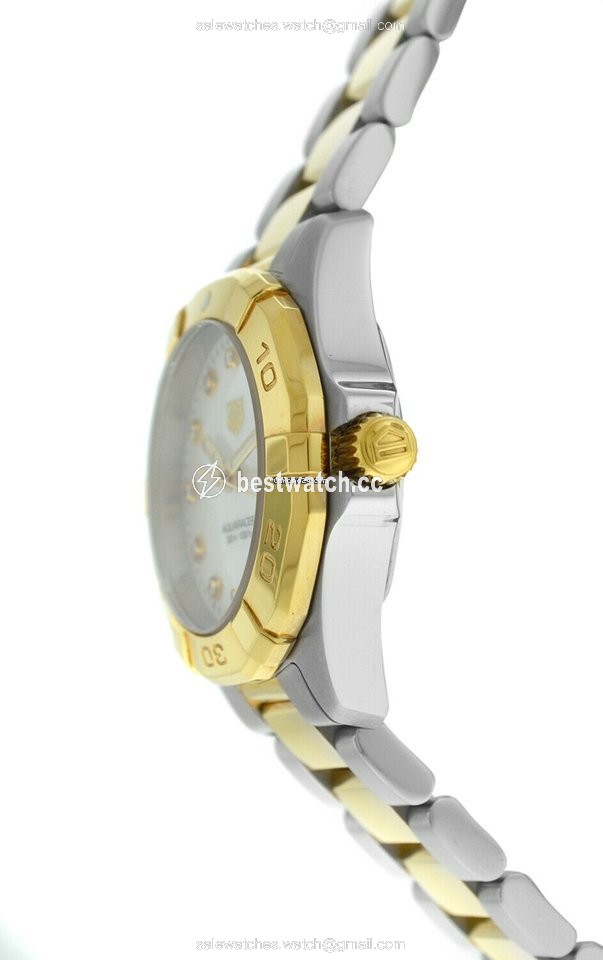 IMG_9086 TAG Heuer Aquaracer Lady Womens watch Quartz Gold Steel WBD1422.BB0321 3
