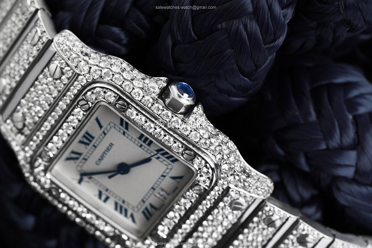 Cartier Santos Galbee Womens watch Quartz Steel 98790 3