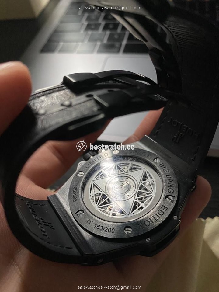 IMG_9086 Hublot Big Bang Sang Bleu Mens watch Unisex Automatic Ceramic 415.CX.1112.VR.MXM18 3