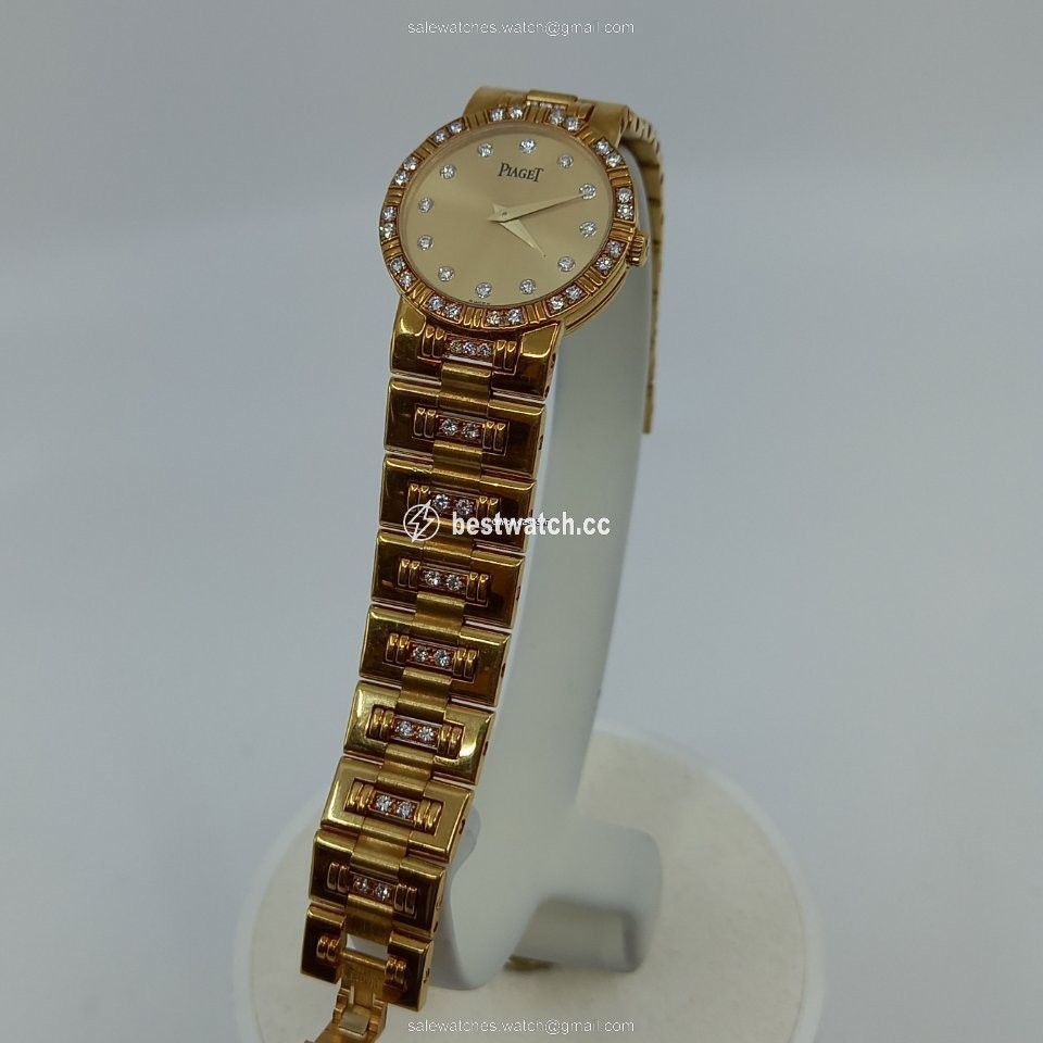 IMG_9086 Piaget Dancer Womens watch Quartz Yellow gold 80564 k 818 3