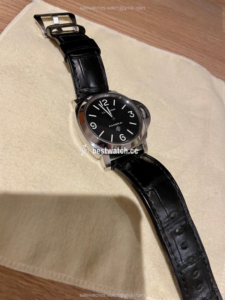 IMG_9086 Panerai Luminor Base Logo Mens watch Unisex Manual winding Steel PAM 00000 3