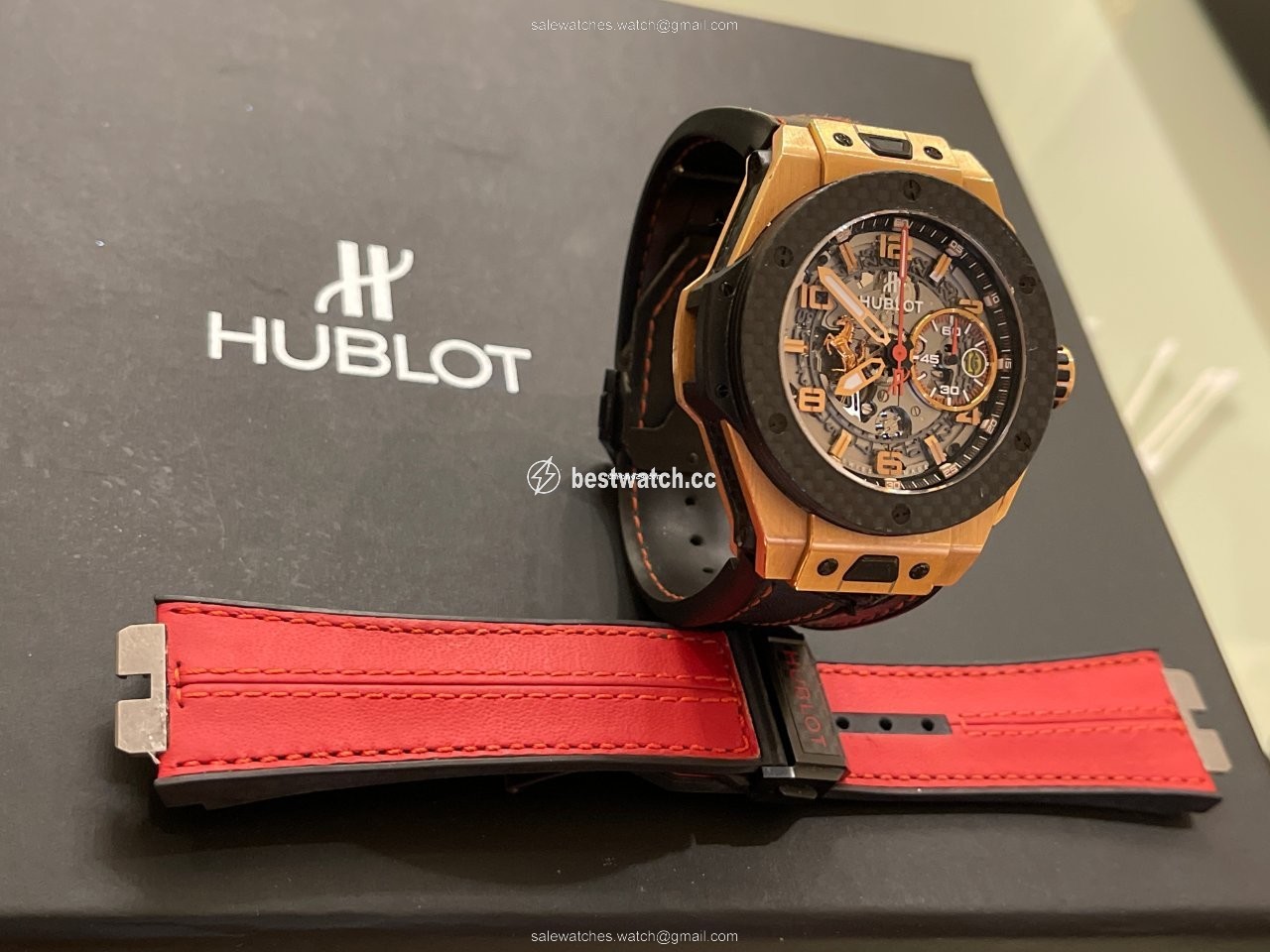 Hublot Big Bang Ferrari Mens watch Unisex Automatic Rose gold 401.OJ.0123.VR 3