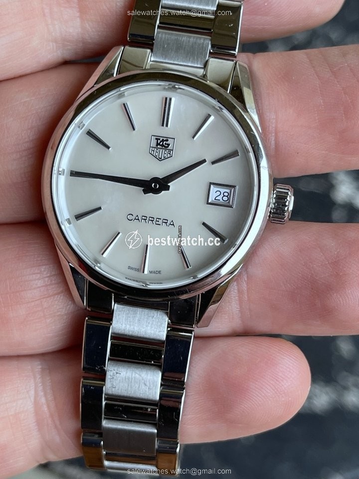 TAG Heuer Carrera Lady Womens watch Quartz Steel TAG Heuer Carrera Quartz White Mother of Pearl Dial Steel Womens Watch WAR1311.BA0778 3