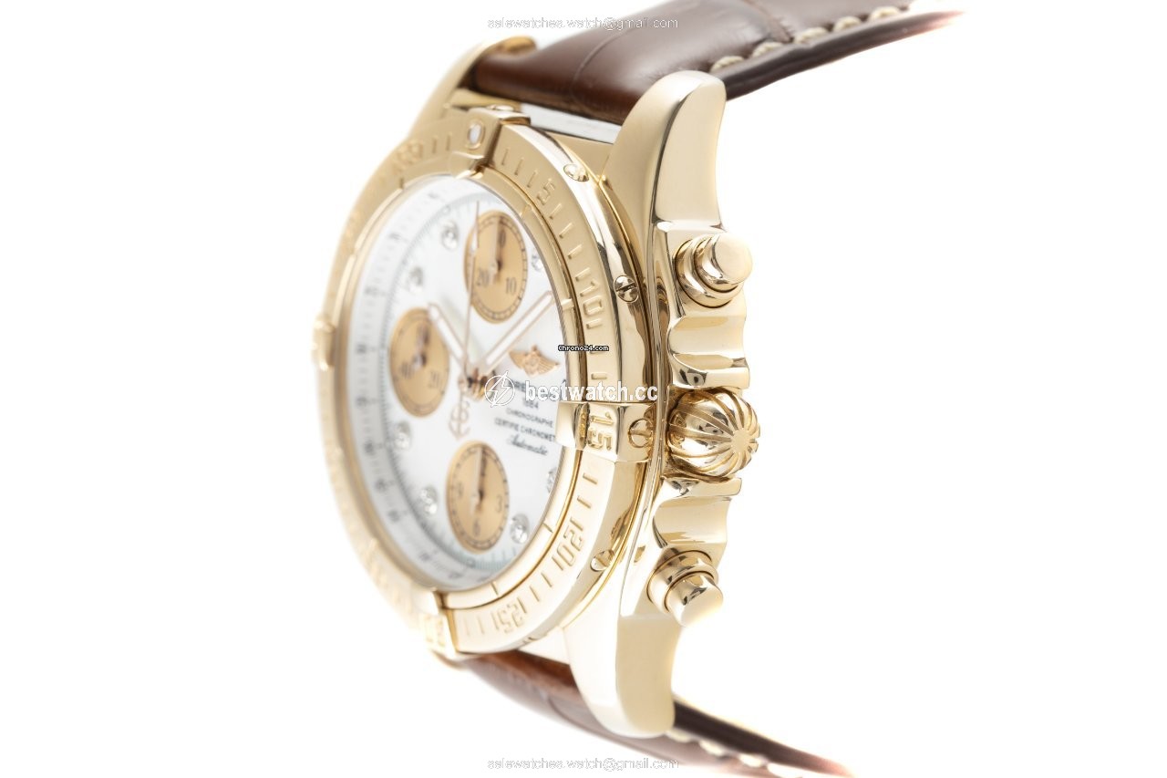 IMG_9086 Breitling Chrono Cockpit Mens watch Unisex Automatic Red gold H13358 3