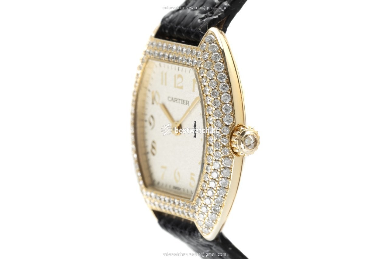 IMG_9086 Cartier Tortue Womens watch Quartz Yellow gold 1945 3