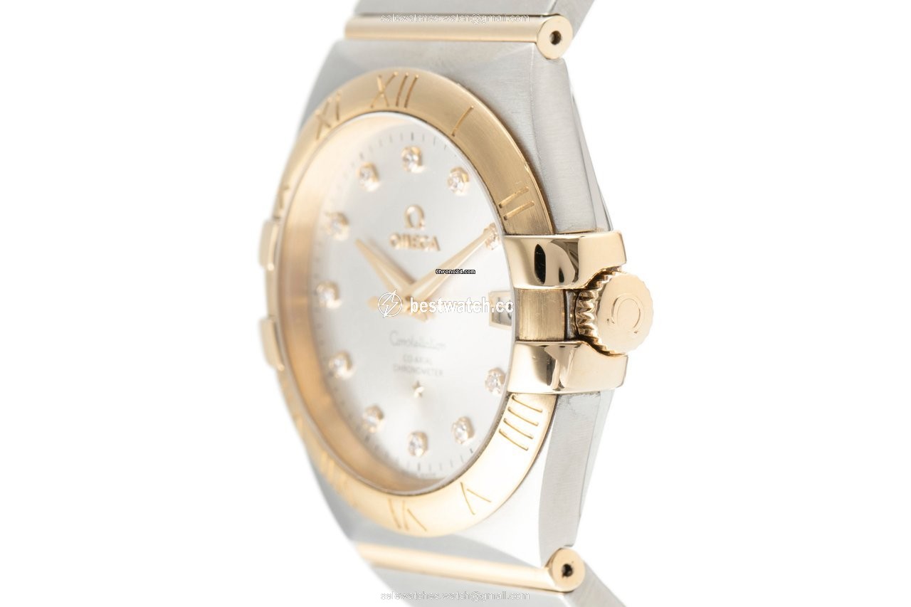 IMG_9086 Omega Constellation Ladies Mens watch Unisex Automatic Gold Steel 123.20.35.20.52.002 3
