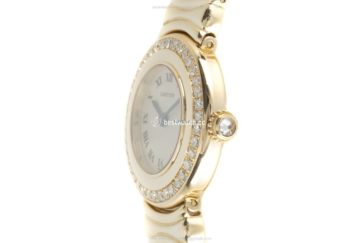 Cartier Baignoire Womens watch Quartz Yellow gold 8057 3
