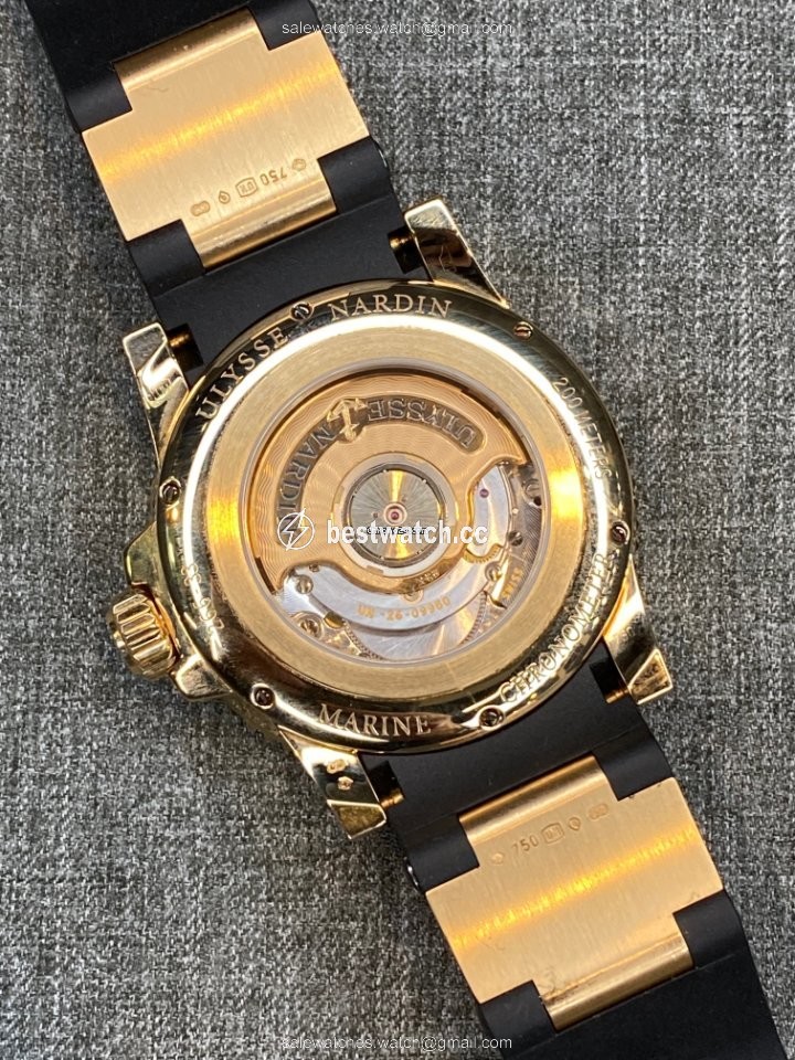 IMG_9086 Ulysse Nardin Maxi Marine Diver Mens watch Unisex Automatic Rose gold 266-33-3A 92 3