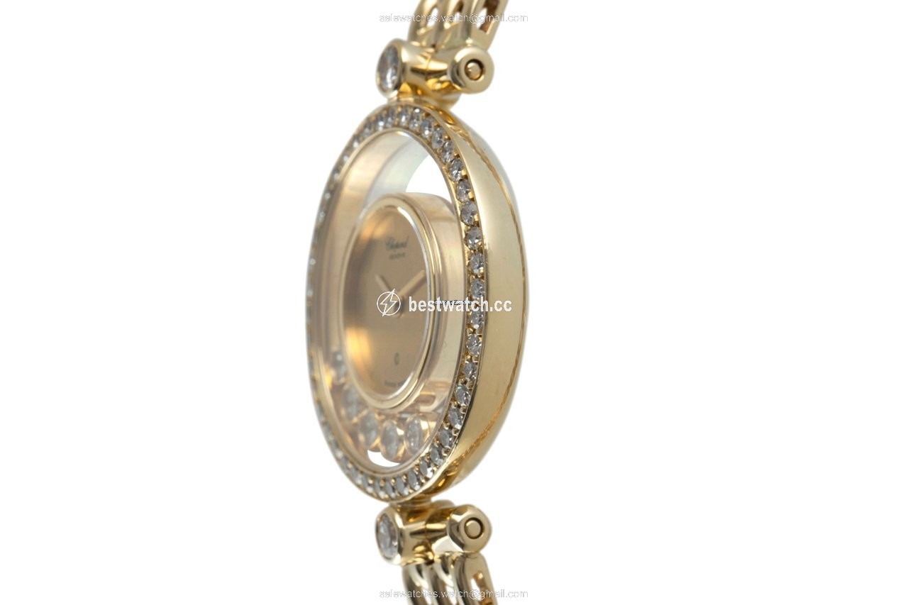 IMG_9086 Chopard Happy Diamonds Womens watch Quartz Yellow gold 20 3926 3