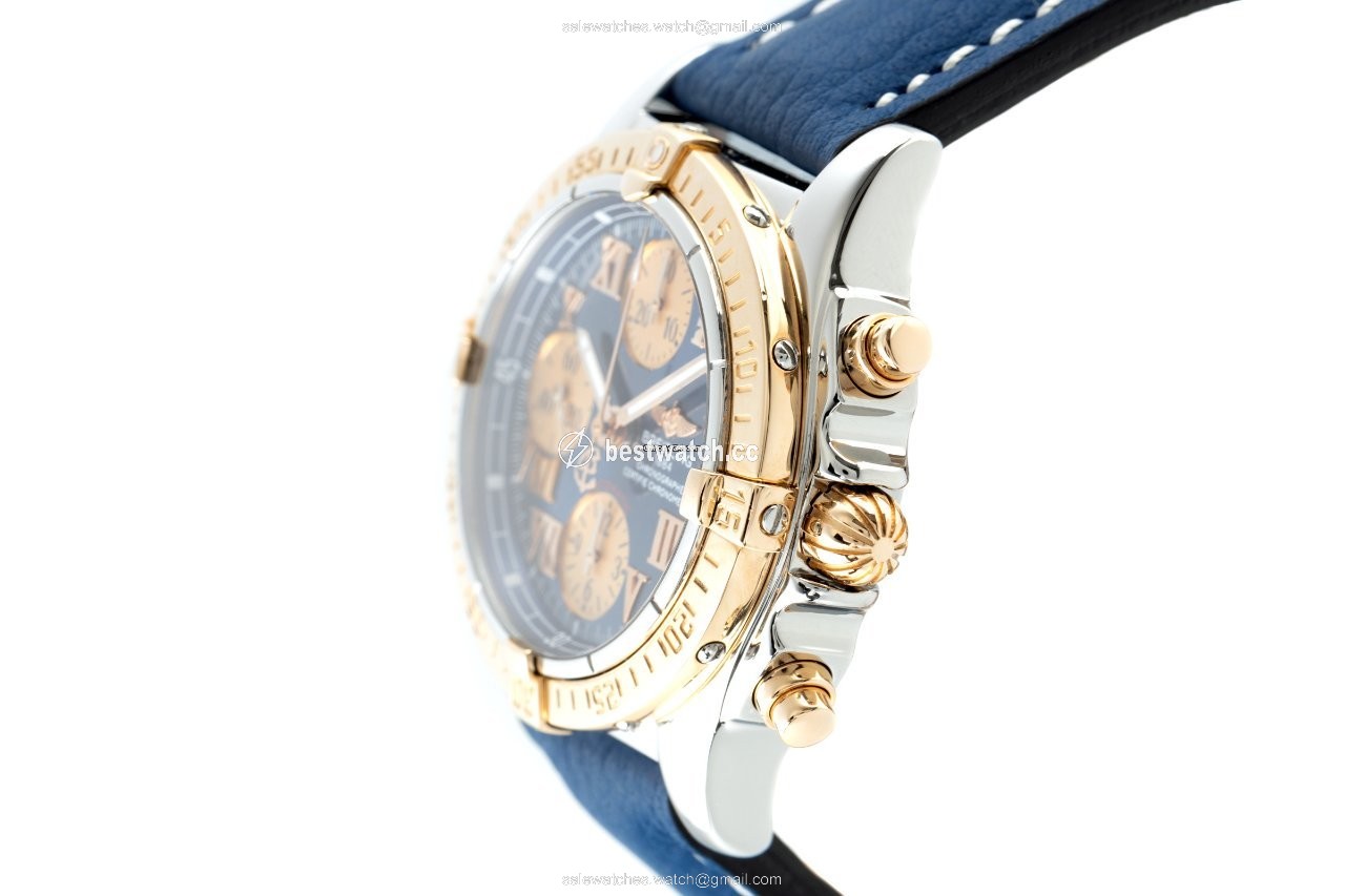 IMG_9086 Breitling Chrono Cockpit Mens watch Unisex Automatic Gold Steel C13358 3