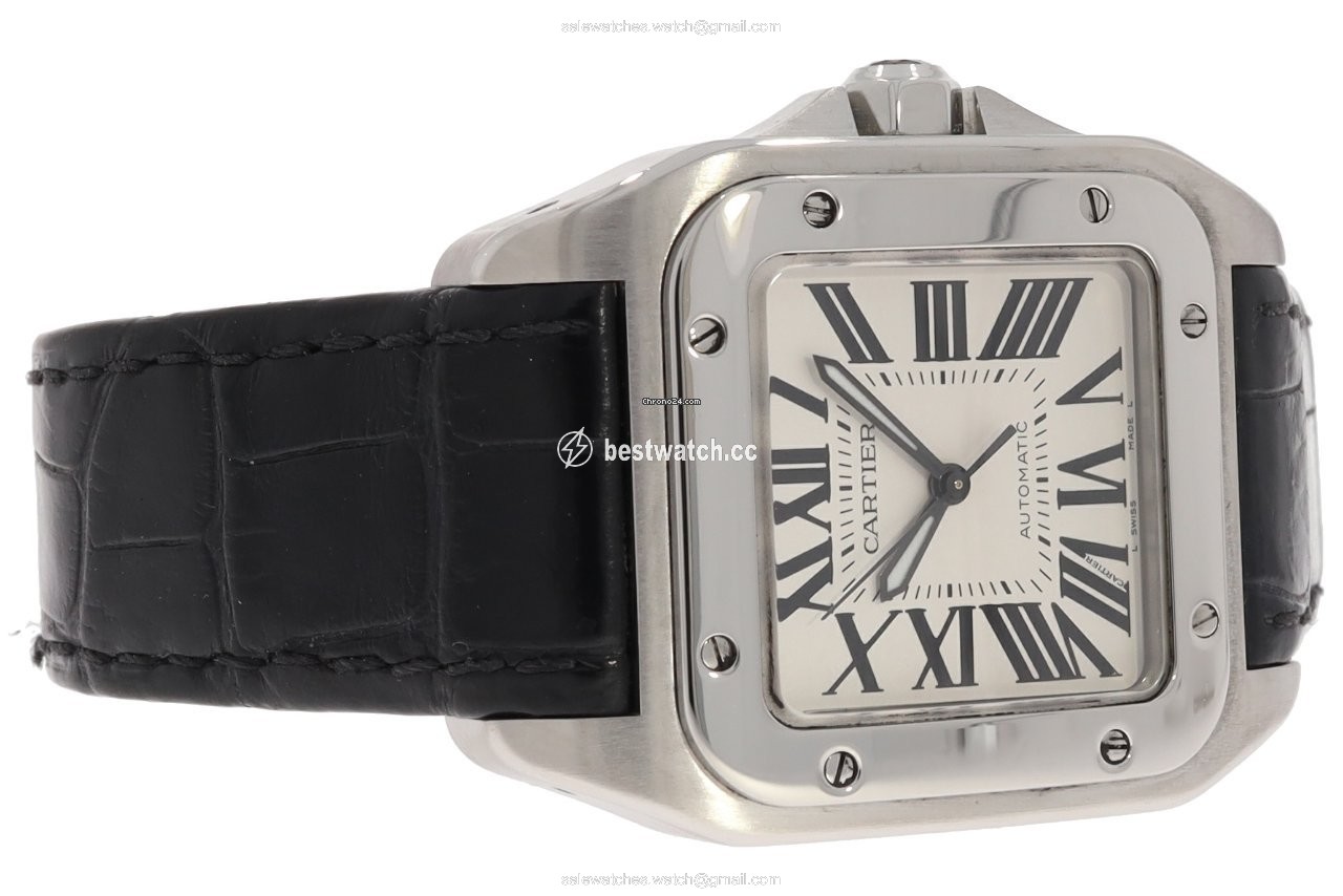 Cartier Santos 100 Mens watch Unisex Automatic Steel W20106X8 3