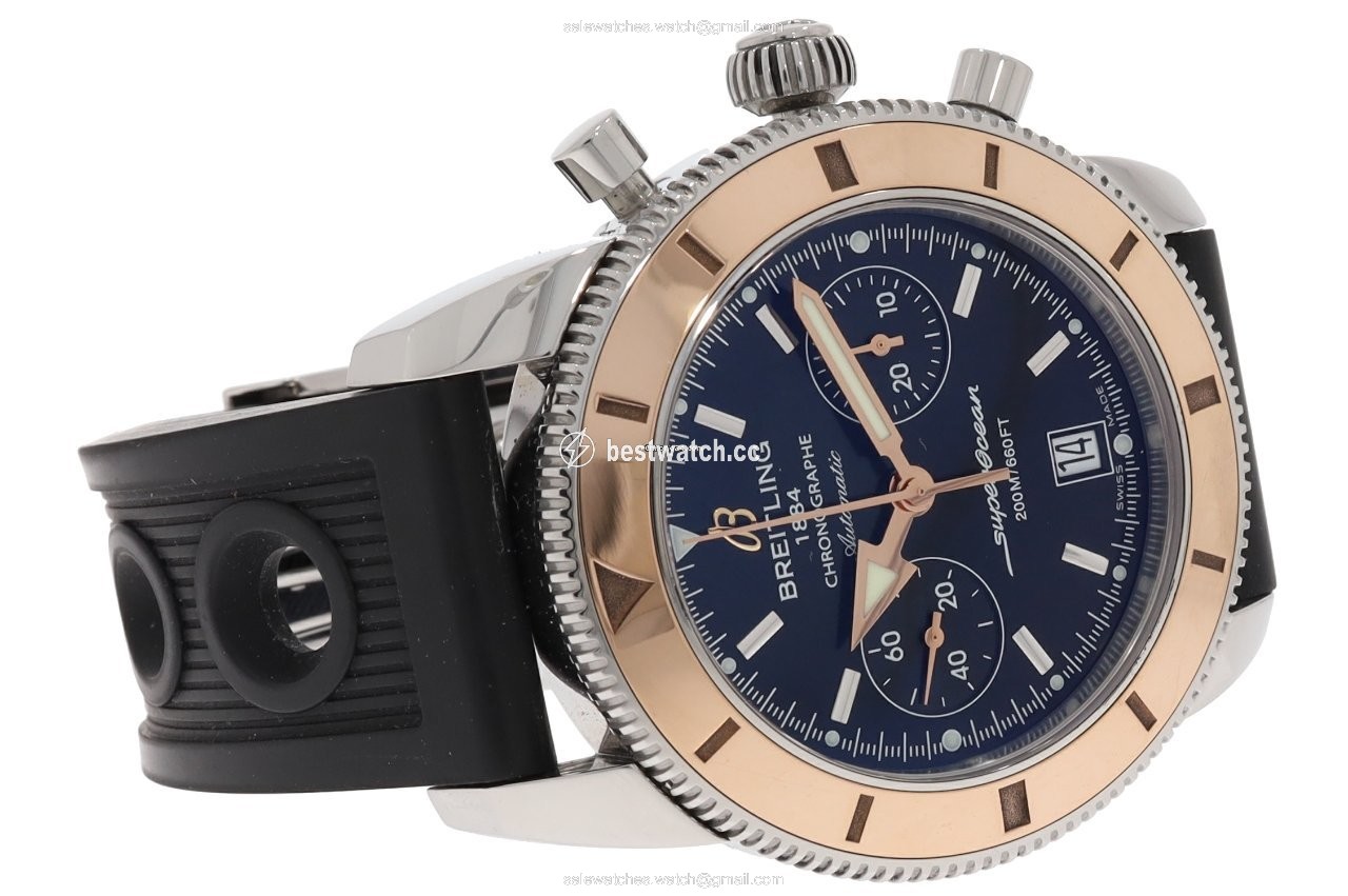IMG_9086 Breitling Superocean Heritage Chronograph Mens watch Unisex Automatic Gold Steel U23370 3