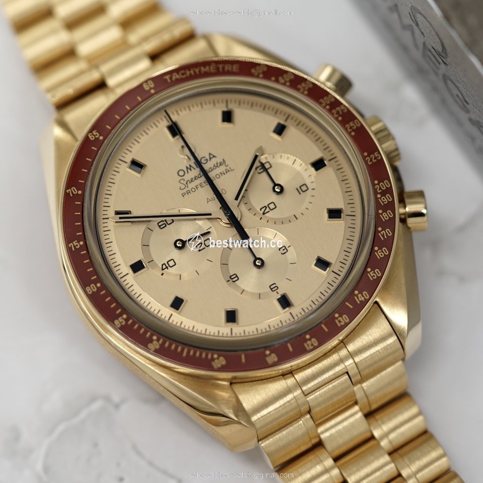 IMG_9086 Omega Speedmaster Professional Moonwatch Mens watch Unisex Manual winding Yellow gold 310.60.42.50.99.001 3