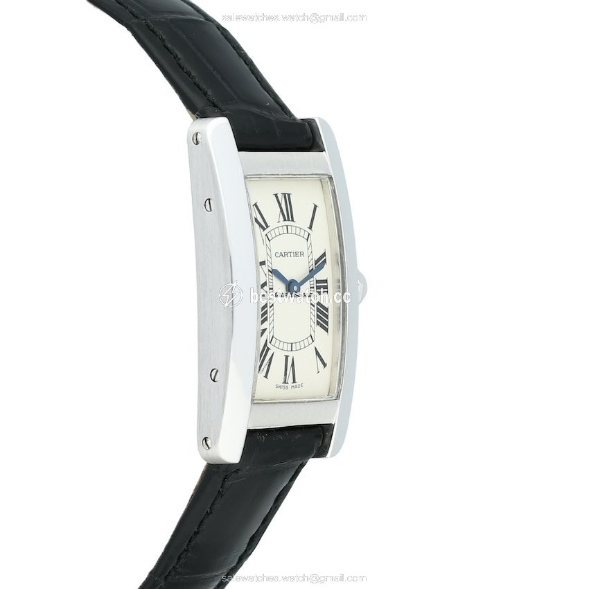 IMG_9086 Cartier Tank Americaine Quartz White gold W2601956 3