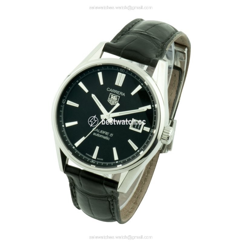 TAG Heuer Carrera Calibre 5 Mens watch Unisex Automatic Steel WAR211A.FC6180 3