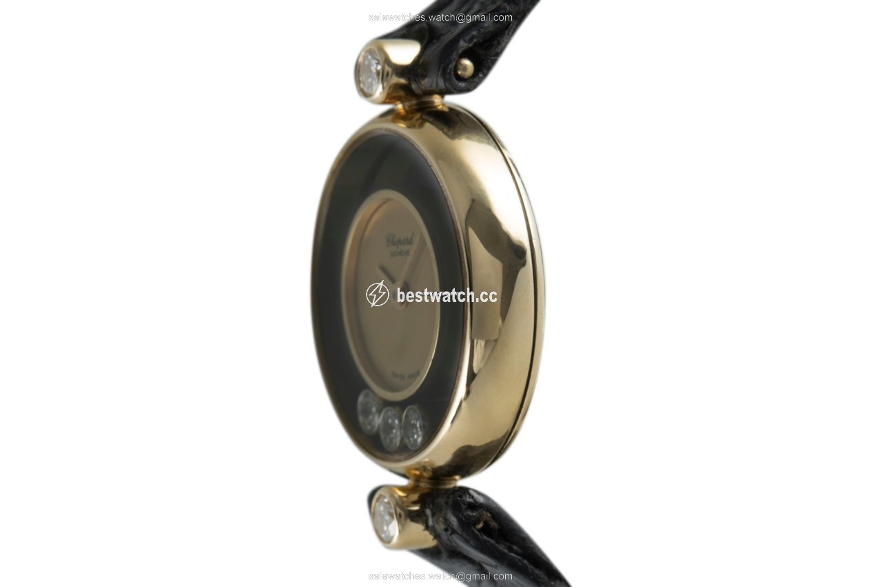 IMG_9086 Chopard Happy Diamonds Womens watch Quartz Yellow gold 20 3905 3