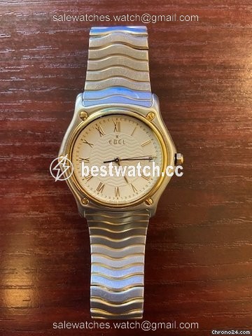 IMG_9086 Ebel Sportwave Mens watch Unisex Quartz Gold Steel 1187141 3
