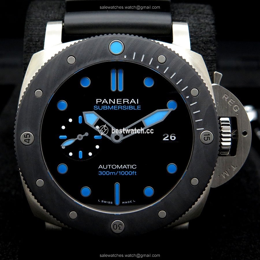 Panerai Luminor Submersible Mens watch Unisex Automatic Carbon PAM 799 3
